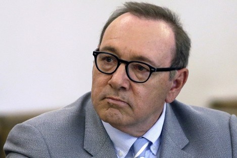 File photo of Spacey attending a  pretrial hearing at district court in Nantucket, Massachusetts earlier this month.  