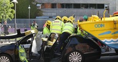 Man hospitalised after taxi and Viking Splash Tours vehicle crash in Dublin