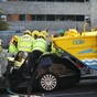 Man hospitalised after taxi and Viking Splash Tours vehicle crash in Dublin
