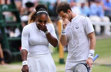 Wimbledon greats Serena and Murray thrill in mixed doubles opener