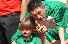 Caption competition: what's Robbie Keane saying to Robbie Jr?