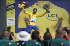 French break open champagne as home favourite bags stage and Tour lead