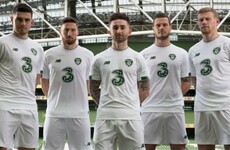 Ireland will wear this new white away kit in their quest to reach Euro 2020