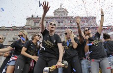 US Soccer president hit with 'equal pay' chants as World Cup winners are welcomed home in style