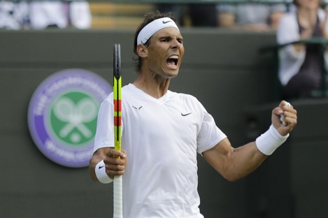 Rafa Nadal beat the US's Sam Querrey at Wimbledon on Wednesday.