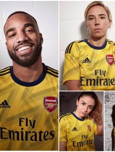 Arsenal release new away kit inspired by iconic 'bruised banana' shirt from the early 90s