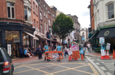'Streets are for the people': Dublin street blocked by protesters as part of 'car-free' demonstration
