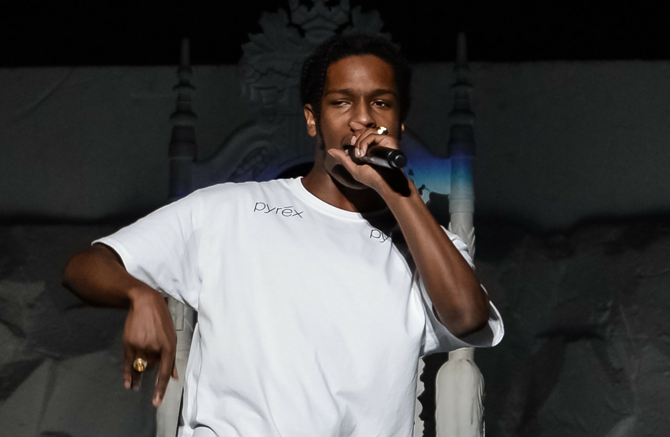 asap rocky white shirt