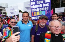 Taoiseach Leo Varadkar marches in Belfast pride parade for the first time