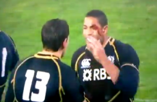VIDEO: Scottish players celebrate famous win against Australia... with a head-butt