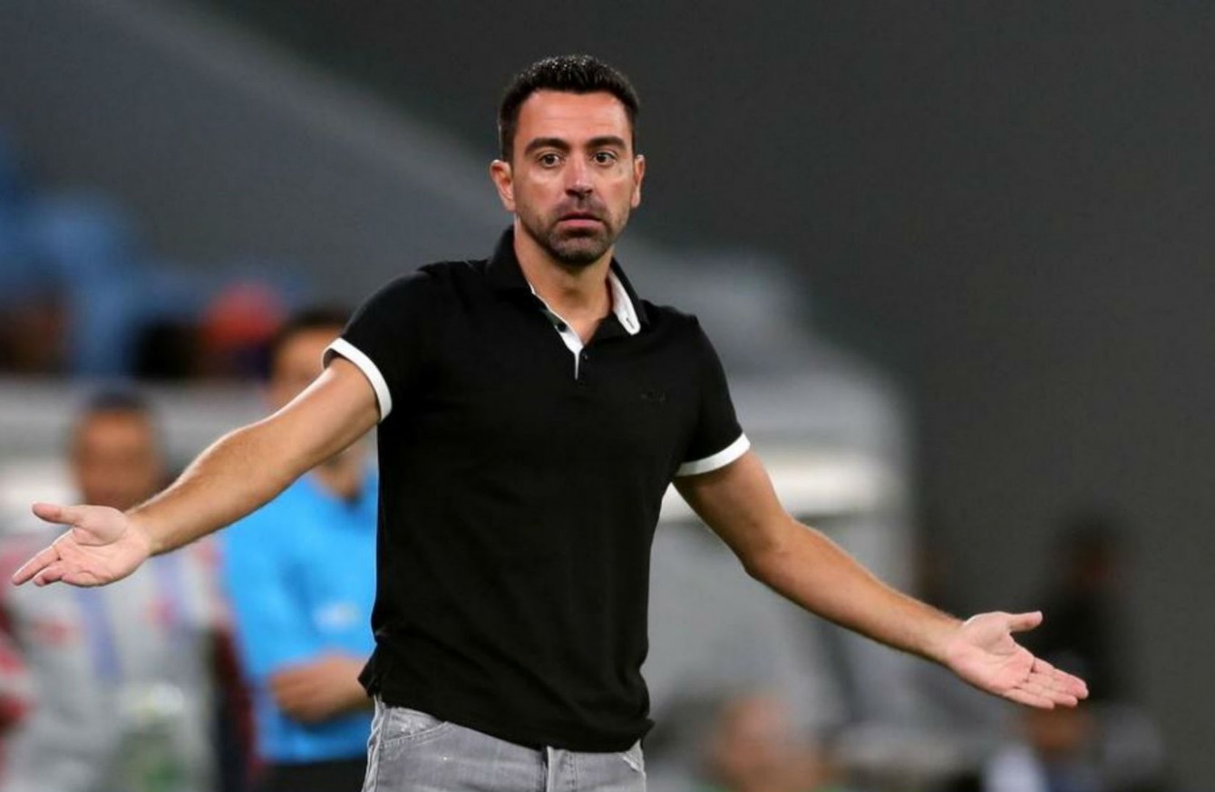 Barcelona Great Xavi Frustrated After Coaching Debut · The42 