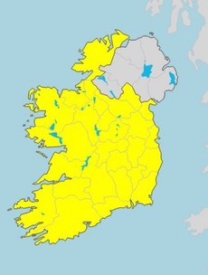 People urged to take care as Status Yellow rainfall warning kicks in for the whole of Ireland