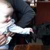 What You Don't See Here: Christine shares the reality behind this sweet snap - cheeky guide dog and all