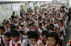 Kim Jong Un addresses mass rally of under-13s