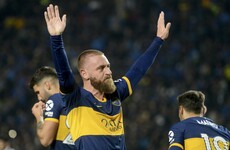 Italy legend De Rossi scores on his debut for Boca Juniors