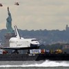 VIDEO: Retired space shuttle journeys along Hudson River