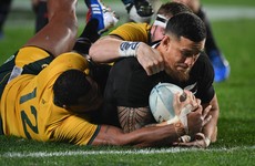 All Blacks issue emphatic response in five-try trouncing of scoreless Wallabies