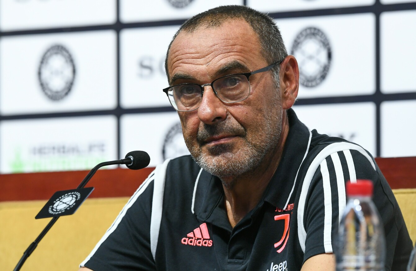 Juventus Manager Maurizio Sarri Diagnosed With Pneumonia The42