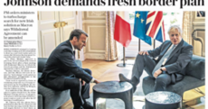 Johnson's 'victory' and a misleading photo: How the UK papers reacted after Boris met Macron