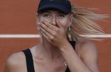 Sharapova celebrates top spot with room service