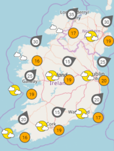 Temperatures are expected to reach 20 degrees this weekend