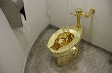 Toilet made out of gold stolen from palace in England