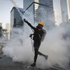 Tear gas and water cannons used against Hong Kong democracy protesters
