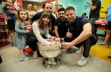 In pictures: All-Ireland champions Dublin visit children's hospitals with Sam Maguire
