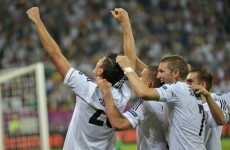 "First goal, first win, first hero." The Germans pay tribute to Gomez