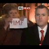 Anti-IMF protestor interrupts TD on Sky News