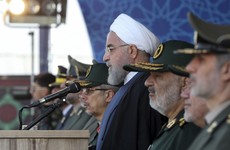 Iranian president warns foreign forces to stay out of the Gulf