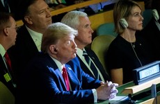 Trump attacks Biden and dismisses impeachment threat during surprise appearance at UN