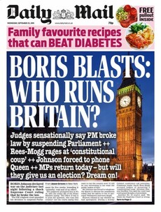 'Who runs Britain?': UK papers divided over Supreme Court ruling as parliament returns