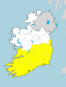 Heavy downpours expected as Status Yellow warning in place for 14 counties