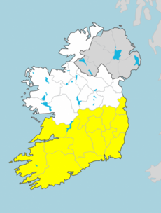 Heavy downpours expected as Status Yellow warning in place for 14 counties