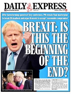 'Dismay in Brussels': UK front pages react to Boris Johnson's backstop alternative