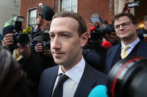 Facebook CEO Mark Zuckerberg pictured during the week. 