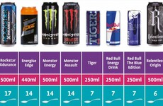 Energy drinks contain up to 17 spoons of sugar and twice as much caffeine as an espresso