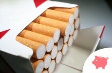 A pack of 20 cigarettes will now cost €13.50