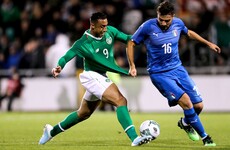 Troy Parrott and Moise Kean sent off, as Ireland draw with Italy in front of record Tallaght crowd