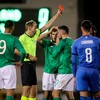 Watch: The incredibly soft red card shown to Ireland U21 striker Parrott
