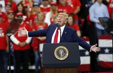 'Lock him up!': Trump hits out at Bidens and defends decision to withdraw from Syria