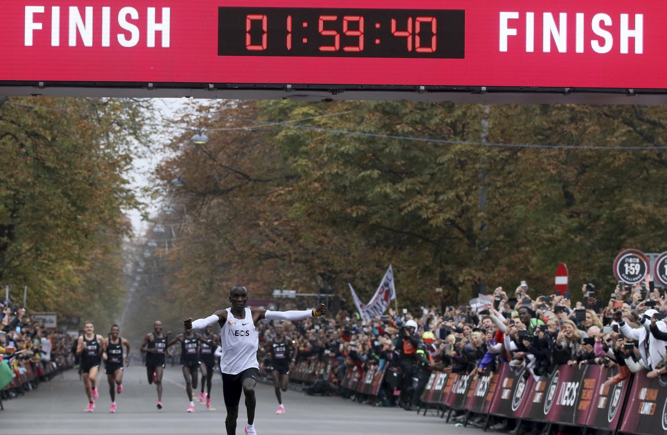 History Maker! Kenya's Kipchoge Busts Two-hour Marathon Barrier · The 42