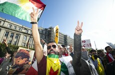 Kurdish people in Ireland and Europe protest against Turkey's Syria offensive