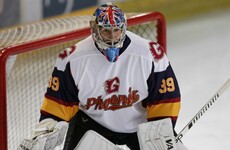 Cech named man-of-the-match on ice hockey debut wearing Chelsea and Arsenal-inspired helmet