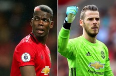 De Gea and Pogba both ruled out of Man United's clash with Liverpool on Sunday