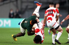 'Beast' Mtawarira escapes with a yellow after dangerous tip tackle against Japan