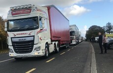 'We don’t want to go back to those days': Convoy of 150 trucks hold cross-border protest