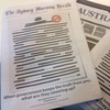 Australian newspapers black out front pages to protest government secrecy