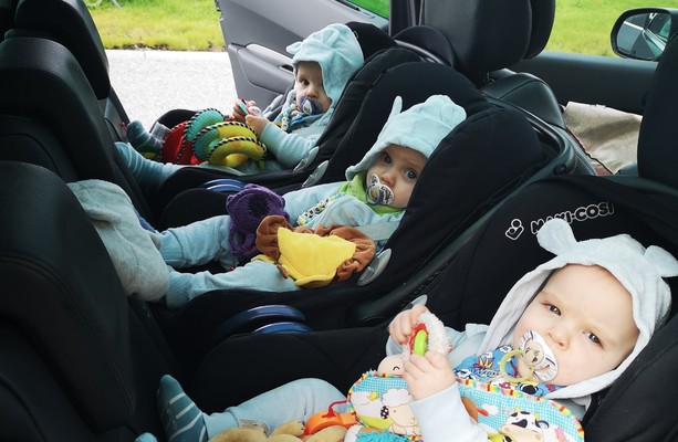 'It takes 2.5 hours to get out the door': Mum of triplets Elizabeth ...